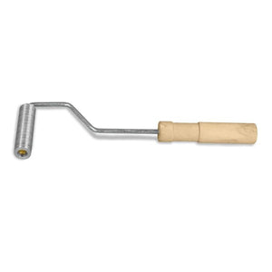 Versatile brush with wooden handles and quality bristles for paint, stains, and resins.