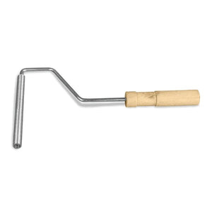 Versatile brush with wooden handles and quality bristles for paint, stains, and resins.