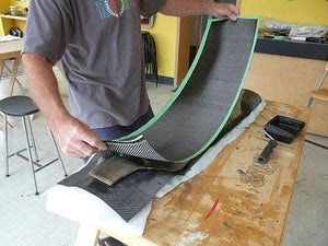 3K 2x2 twill carbon fiber cloth for car hoods, marine parts, and lightweight molds.