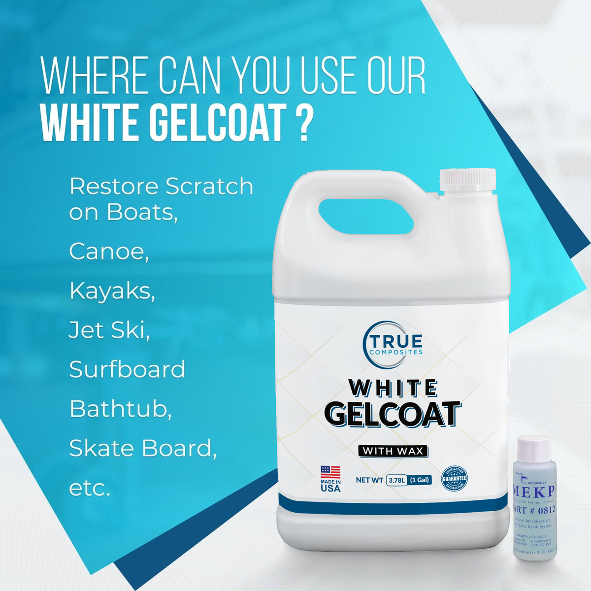 White Gelcoat with Wax