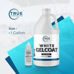 white gelcoat no wax (1 gallon kit)