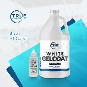 white gelcoat with wax (1 gallon kit)