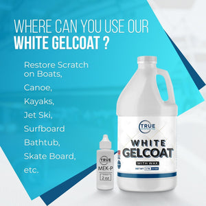 white gelcoat with wax (1 gallon kit)